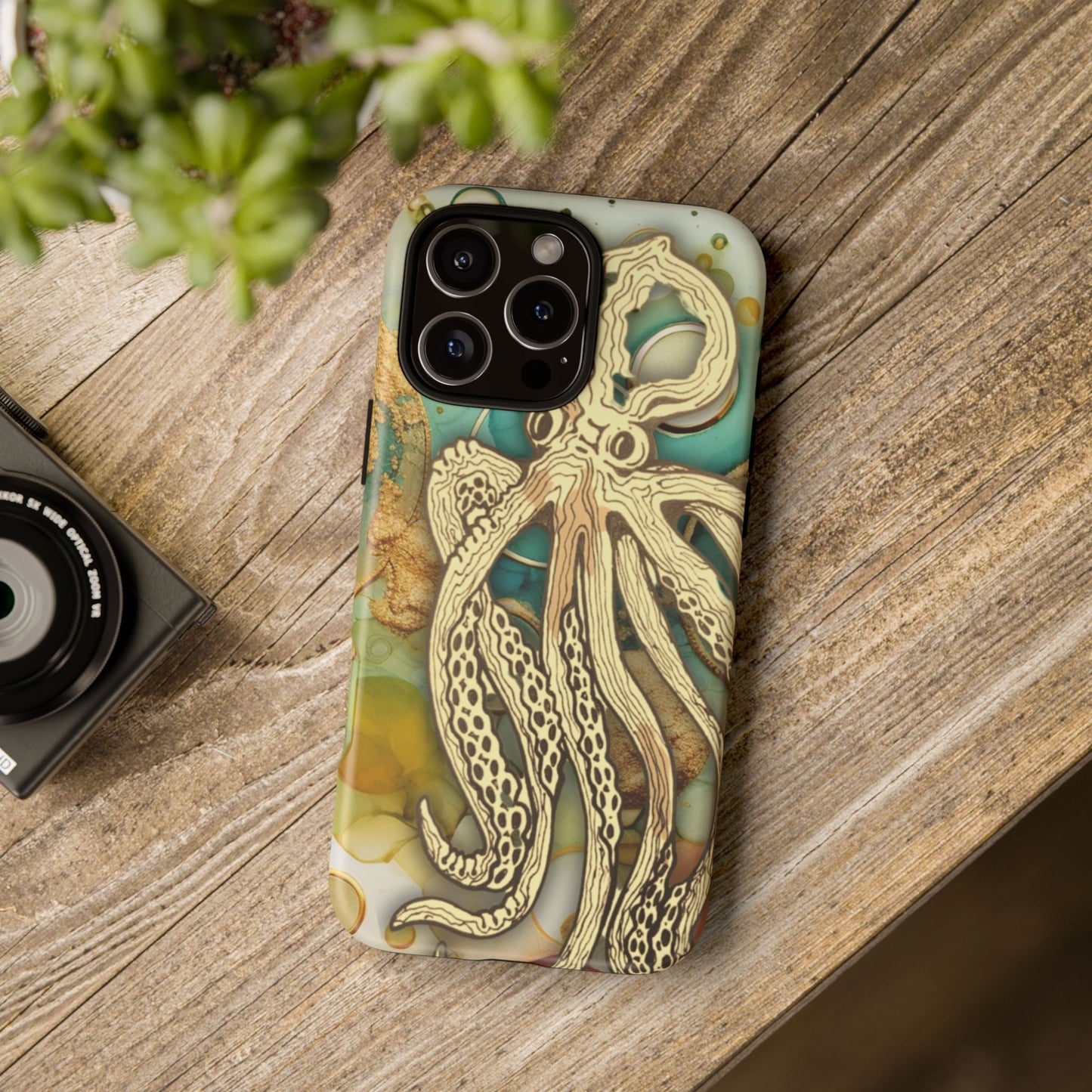 Octopus Art Phone Case – Nautical Oceanic Protective iPhone Cover