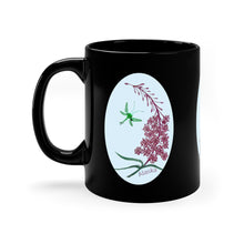 Alaska Wildflower Coffee Mug – Fireweed & Green Hummingbird 11oz