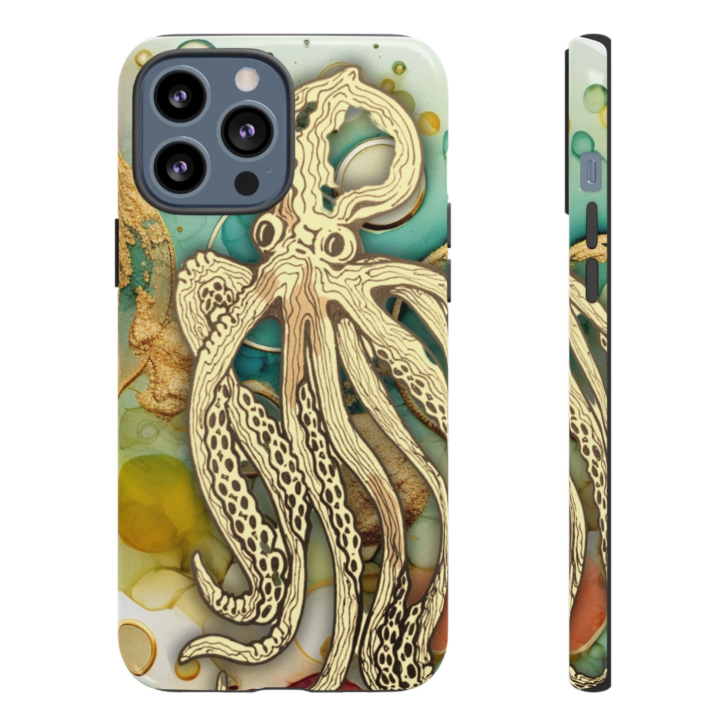 Octopus Art Phone Case – Nautical Oceanic Protective iPhone Cover