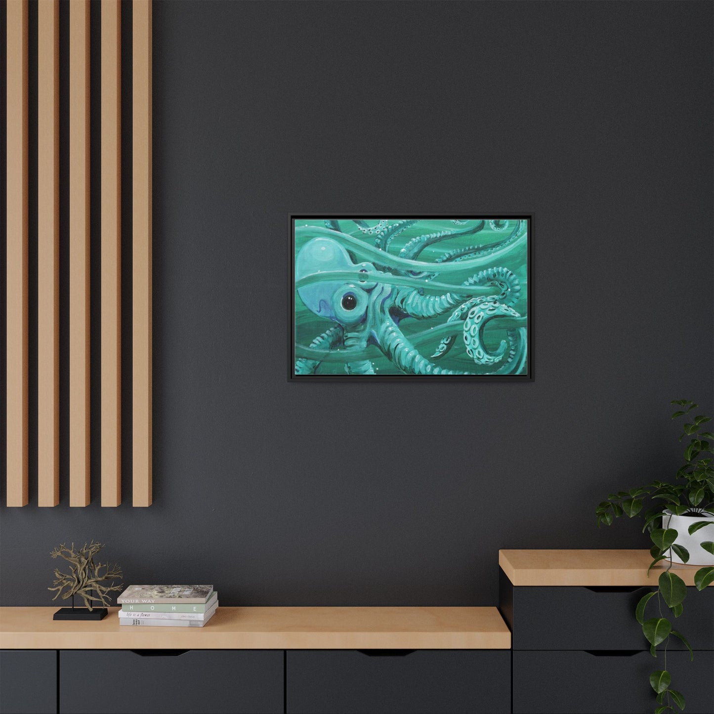 Matte Canvas, Framed (Multi-color)