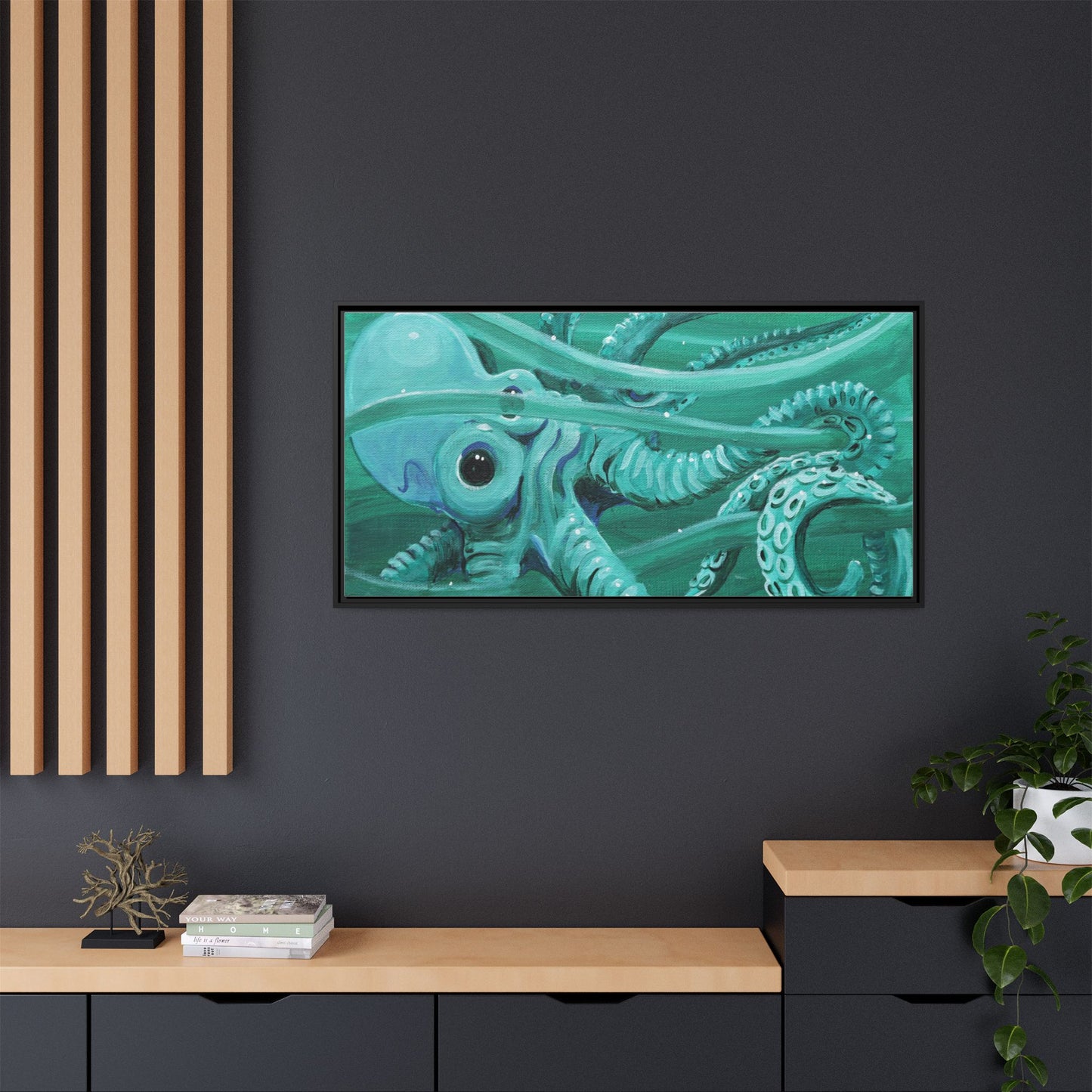 Matte Canvas, Framed (Multi-color)