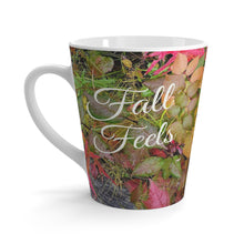 Fall Feels Latte Mug — Autumn Leaves Coffee Cup, Cozy Seasonal Gift