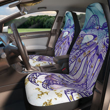 Octopus Art Car Seat Covers — Coastal Marine Purple Blue Seat Protector