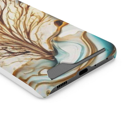 Card-Holder Phone Case — Protective Phone Case with Card Slot, Whimsical Art