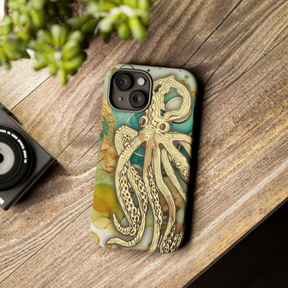 Octopus Art Phone Case – Nautical Oceanic Protective iPhone Cover