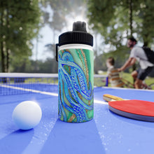 Blue Octopus Stainless Steel Water Bottle — Teal Ocean Art Sports Bottle