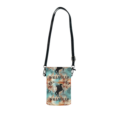 Elopement Wrangler Rodeo Crossbody Phone Wallet — Small Leather Cell Phone Pouch with Strap