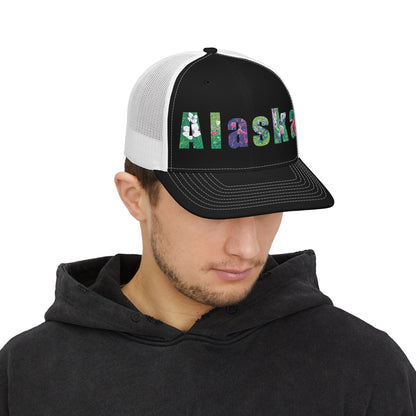 Alaska Floral Snapback Trucker Cap