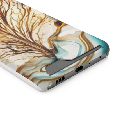 Card-Holder Phone Case — Protective Phone Case with Card Slot, Whimsical Art
