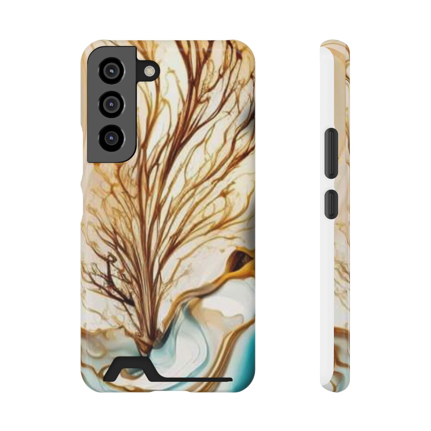 Card-Holder Phone Case — Protective Phone Case with Card Slot, Whimsical Art