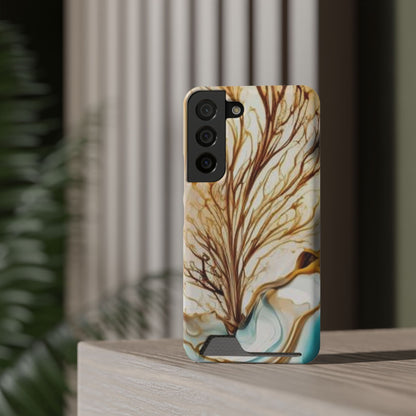 Card-Holder Phone Case — Protective Phone Case with Card Slot, Whimsical Art