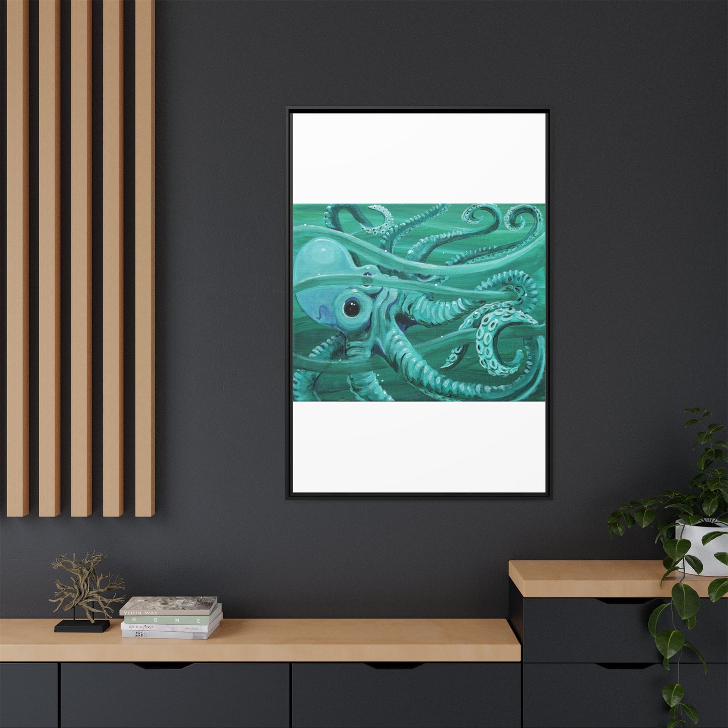 Matte Canvas, Framed (Multi-color)