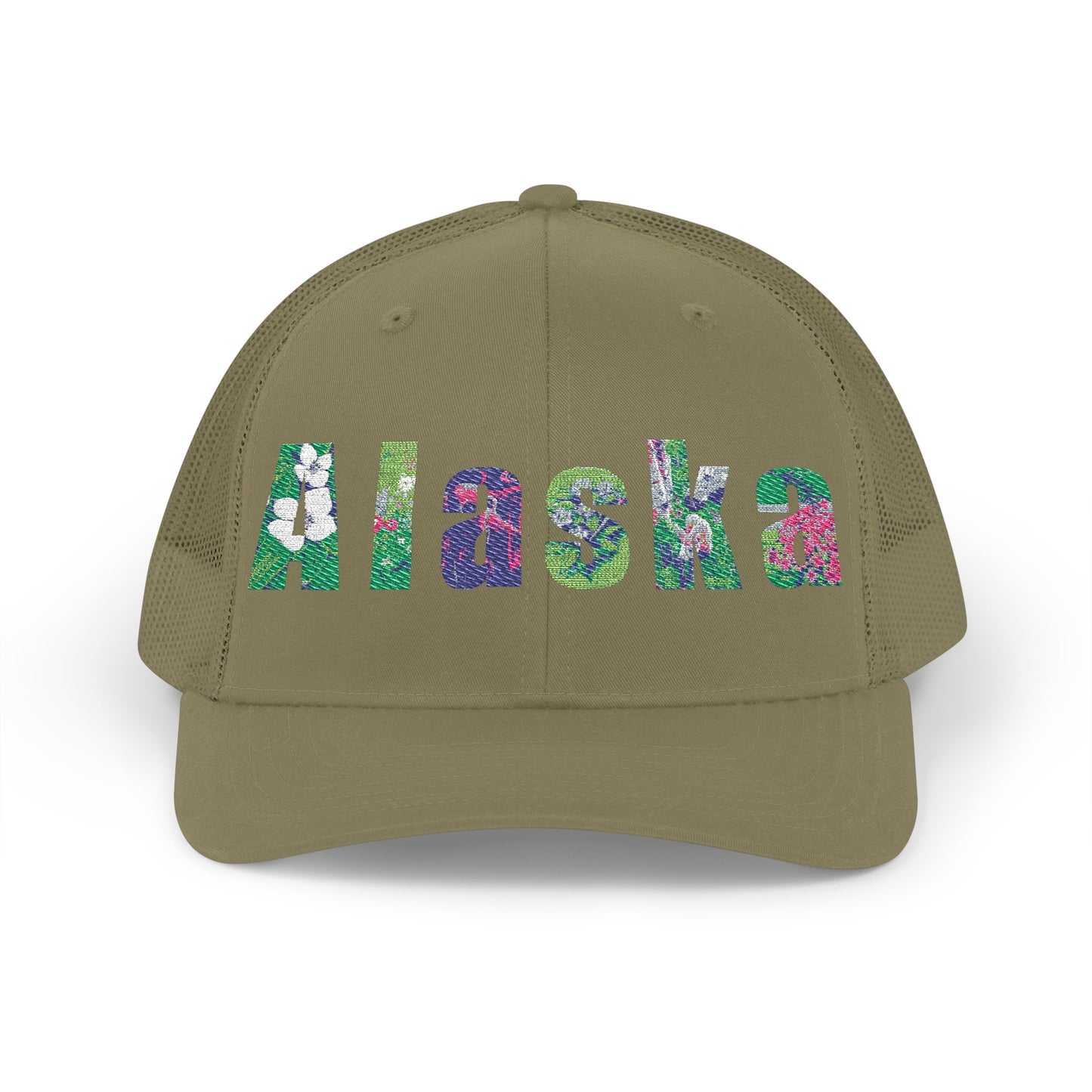 Alaska Floral Snapback Trucker Cap