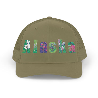 Alaska Floral Snapback Trucker Cap