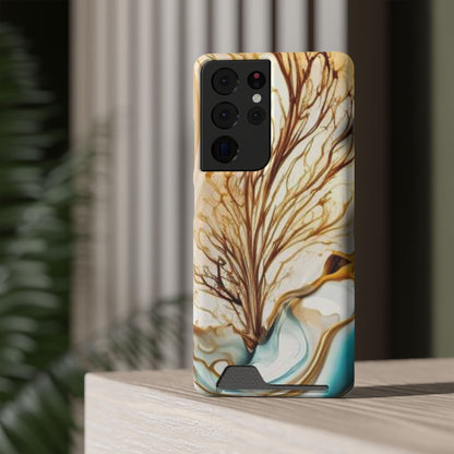 Card-Holder Phone Case — Protective Phone Case with Card Slot, Whimsical Art
