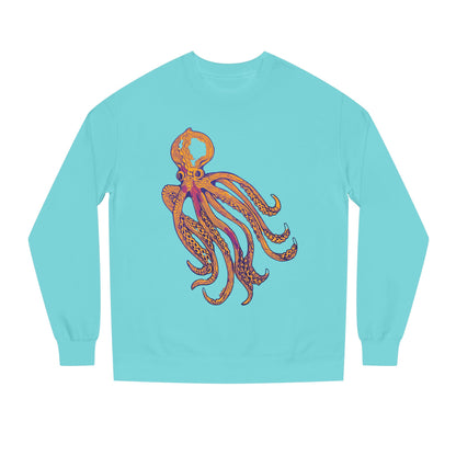 Octopus Graphic Sweatshirt — Vintage Marine Illustration Crewneck