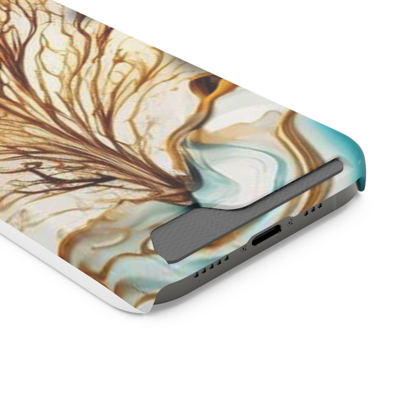 Card-Holder Phone Case — Protective Phone Case with Card Slot, Whimsical Art
