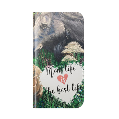 Mom Life Is the Best Life Moose Family Wallet Phone Case