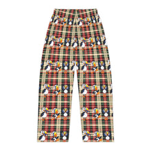 Women's Plaid Puffin Pajama Pants — Cozy Holiday Lounge Sleepwear