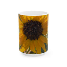 Sunflower Ceramic Mug — 11oz & 15oz Floral Coffee Tea Cup