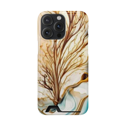 Card-Holder Phone Case — Protective Phone Case with Card Slot, Whimsical Art