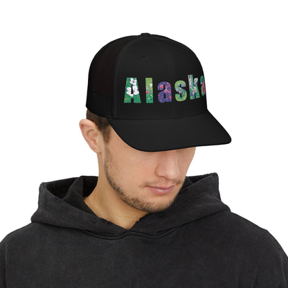 Alaska Floral Snapback Trucker Cap