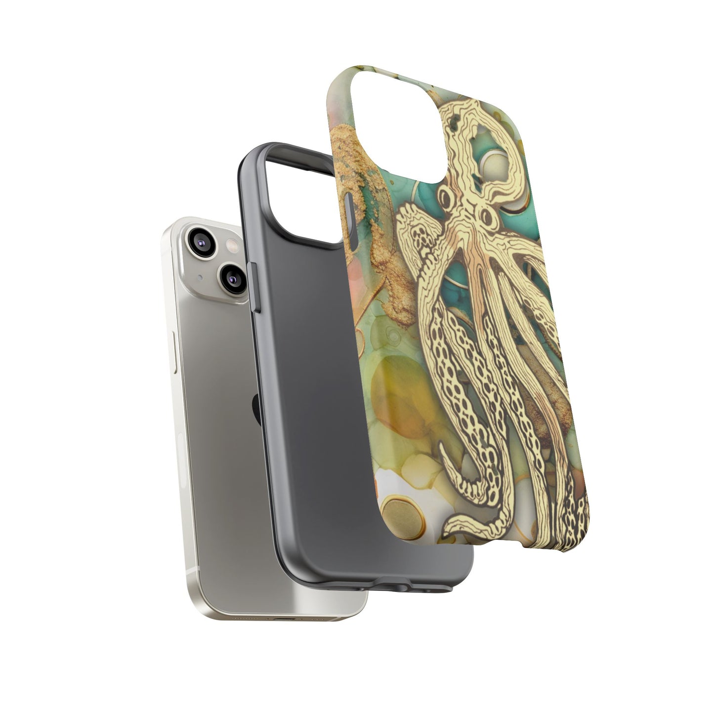 Octopus Art Phone Case – Nautical Oceanic Protective iPhone Cover