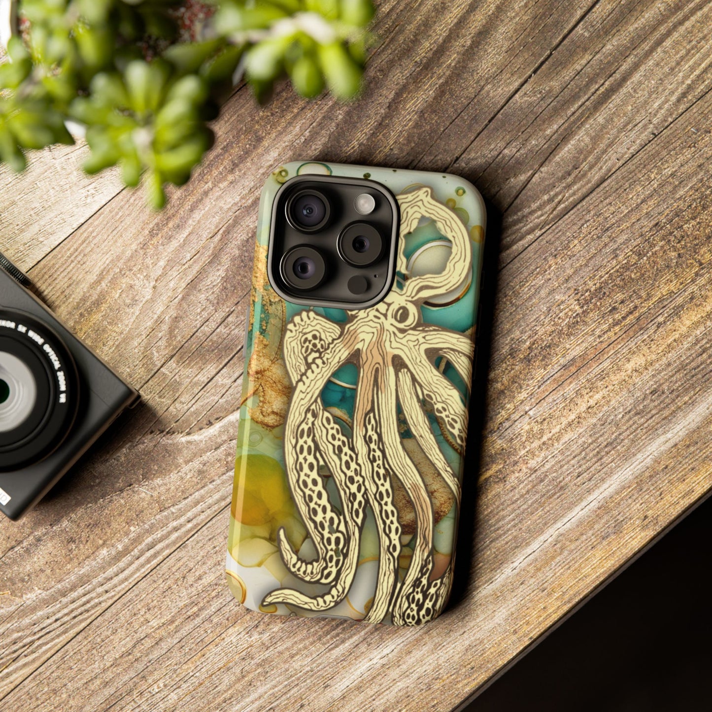 Octopus Art Phone Case – Nautical Oceanic Protective iPhone Cover