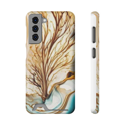 Card-Holder Phone Case — Protective Phone Case with Card Slot, Whimsical Art