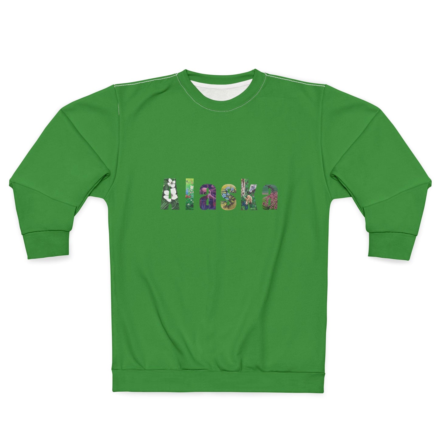 Alaska Floral Lettering Sweatshirt