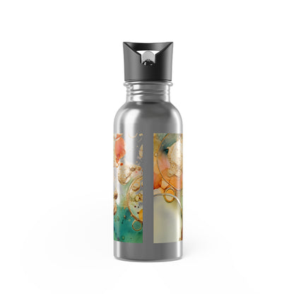 20oz Stainless Steel Water Bottle — Octopus Ocean Art with Straw Lid