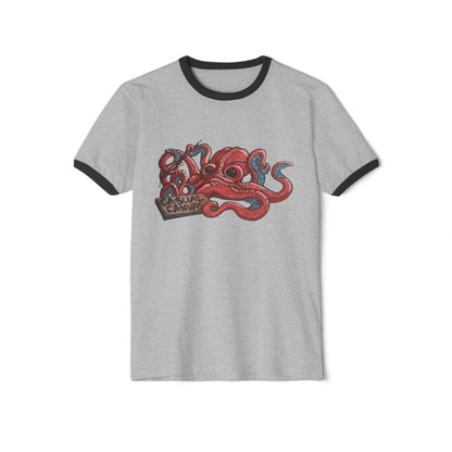 Surreal Oceanic Skull Ringer Tee