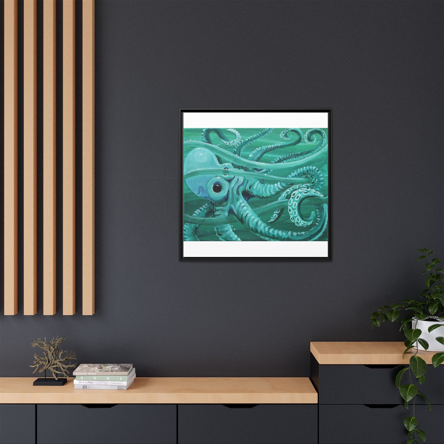 Matte Canvas, Framed (Multi-color)