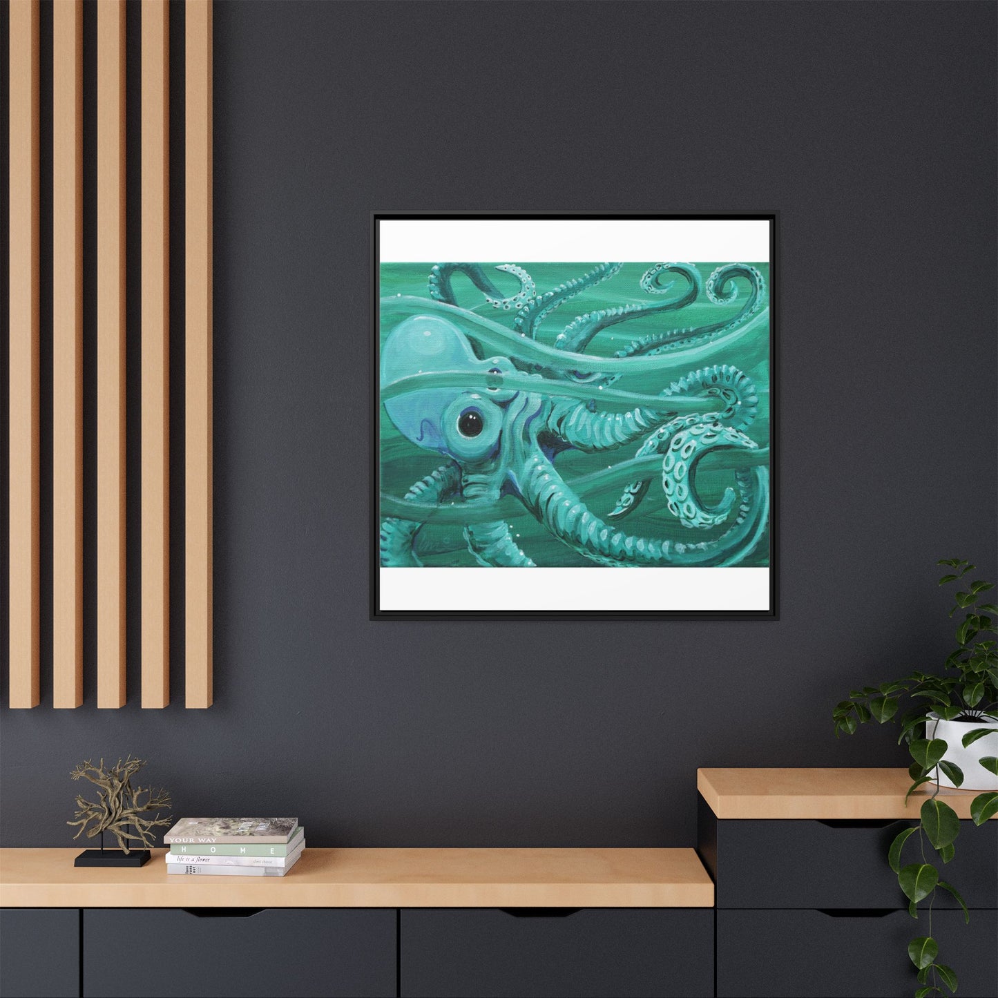 Matte Canvas, Framed (Multi-color)