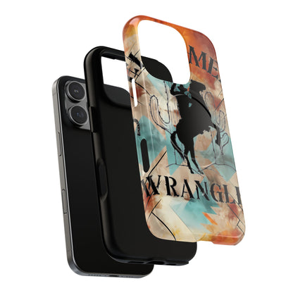Elopement  Wrangler Tough Magnetic Phone Case — Rodeo Cowboy Silhouette Design