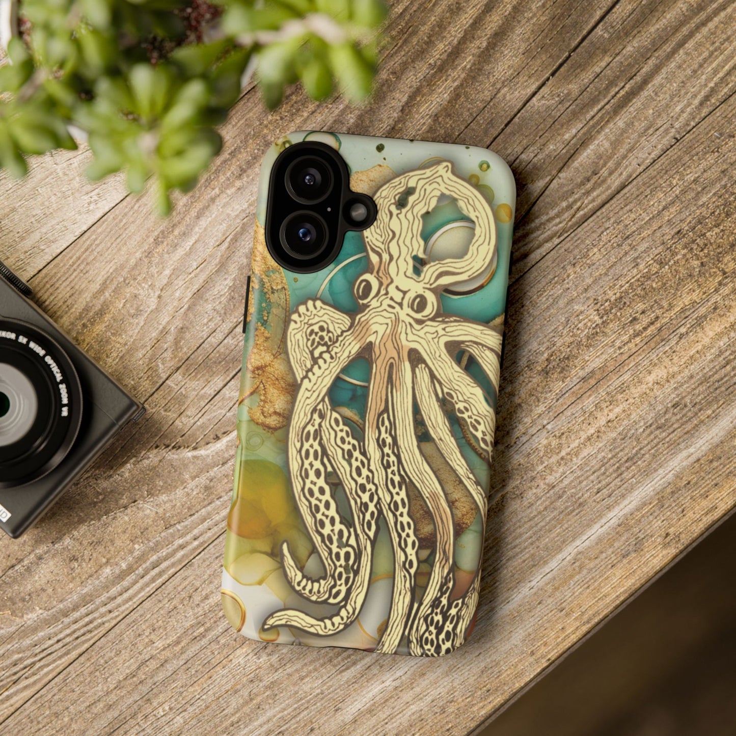 Octopus Art Phone Case – Nautical Oceanic Protective iPhone Cover