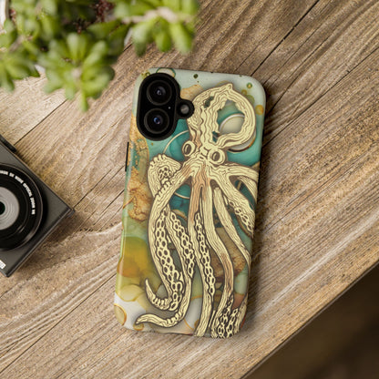 Octopus Art Phone Case – Nautical Oceanic Protective iPhone Cover
