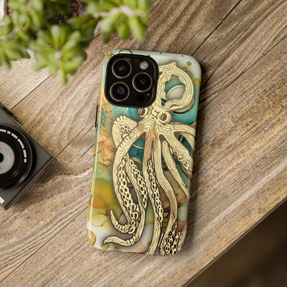 Octopus Art Phone Case – Nautical Oceanic Protective iPhone Cover