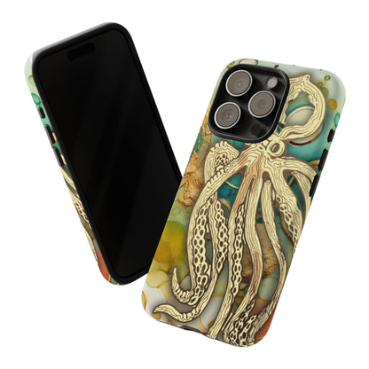 Octopus Art Phone Case – Nautical Oceanic Protective iPhone Cover