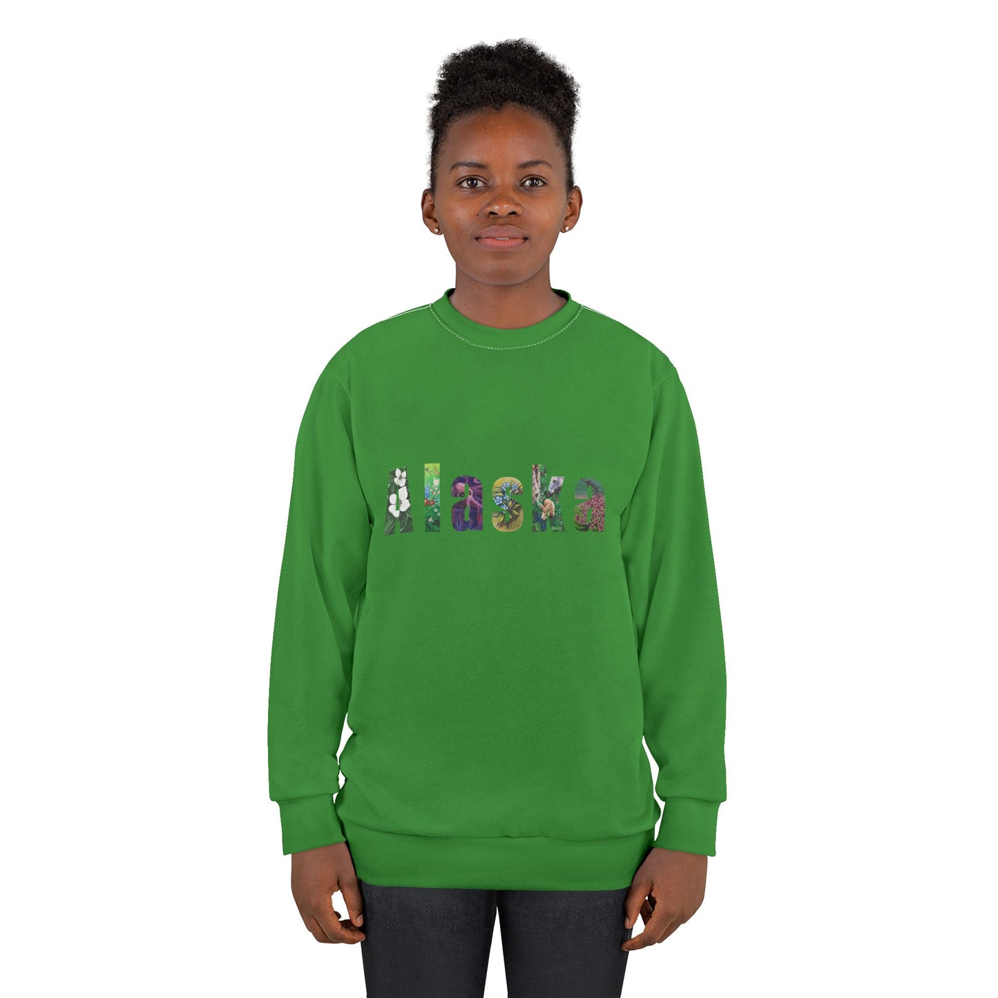 Alaska Floral Lettering Sweatshirt