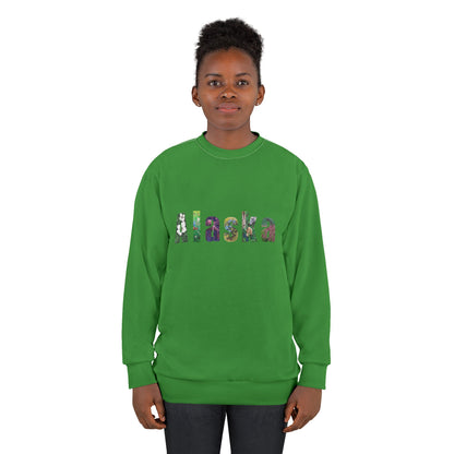 Alaska Floral Lettering Sweatshirt