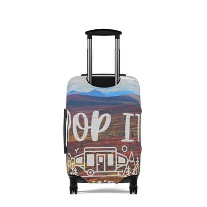 Pop It Camper Luggage Cover — Scenic RV Travel Suitcase Protector