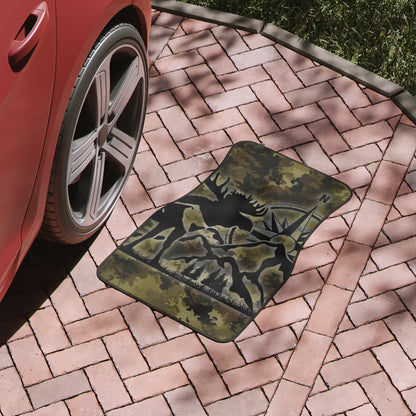 Moose Compass Camo Car Floor Mat — Single Heavy-Duty Floorliner