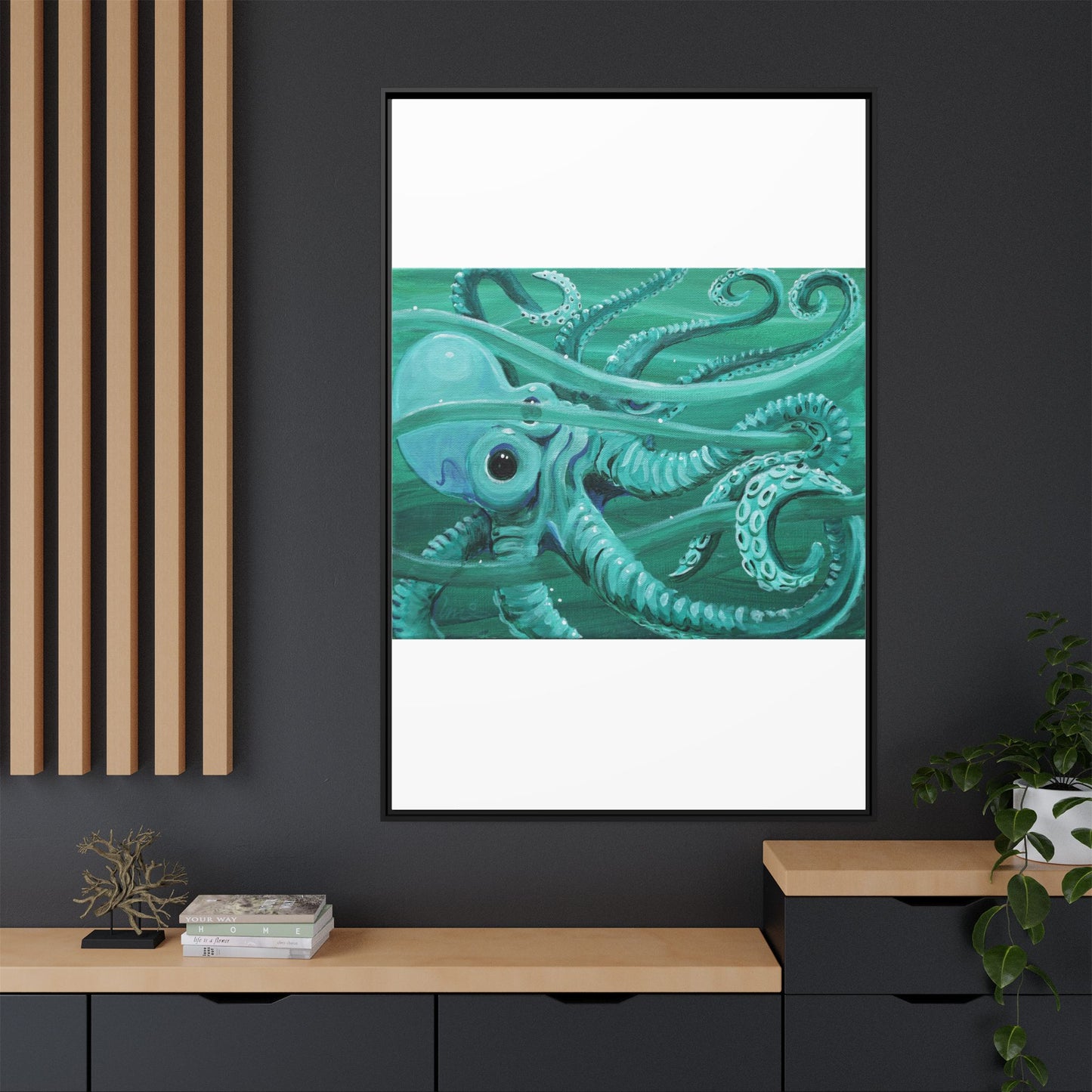 Matte Canvas, Framed (Multi-color)