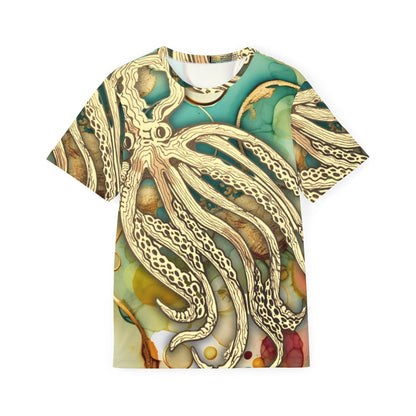 Octopus Art Jersey — Men's All-Over-Print Coastal Sports Tee