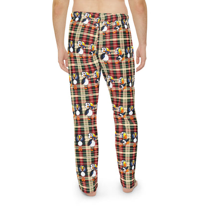 Puffin Plaid Pajama Pants – Men’s Cozy Holiday Sleepwear