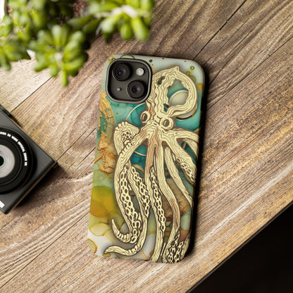 Octopus Art Phone Case – Nautical Oceanic Protective iPhone Cover