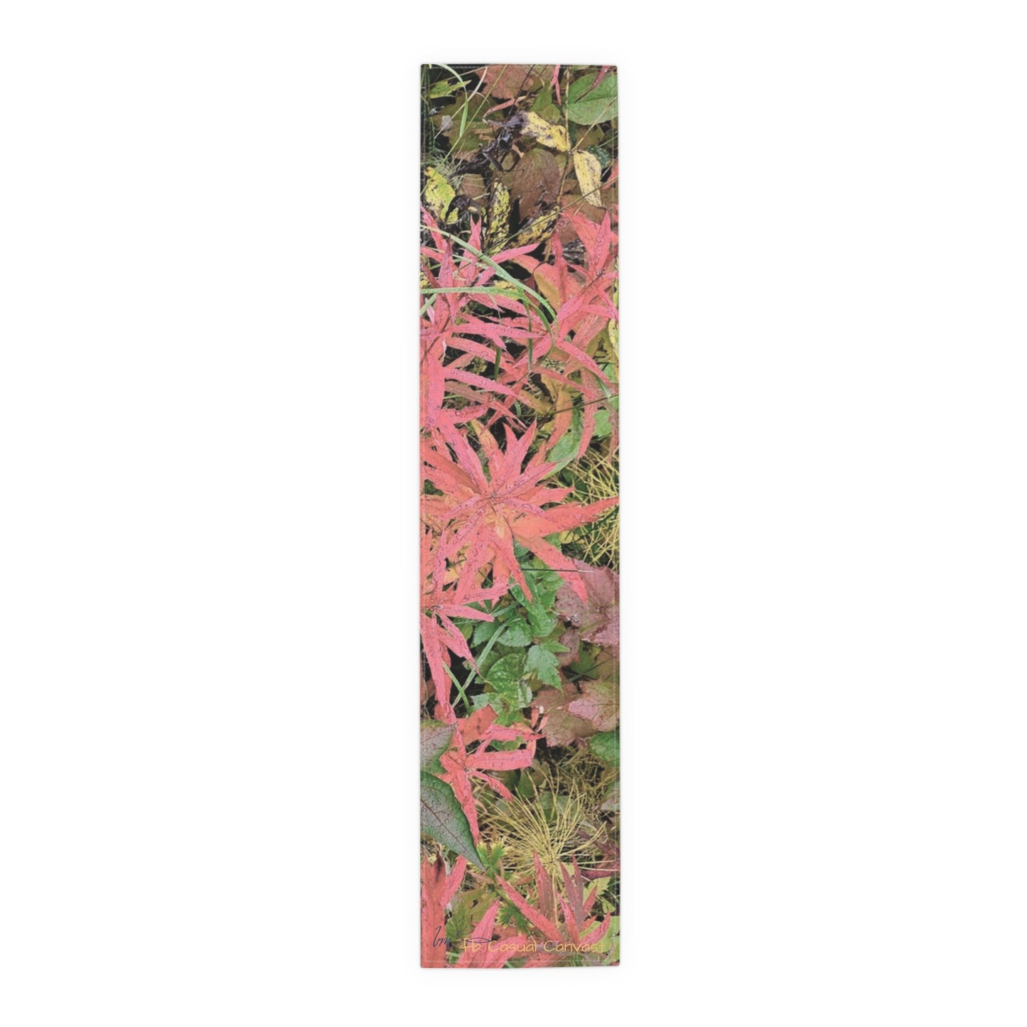 Fall foliage  Leaves Table Runner — Fall Foliage Cotton-Poly Blend