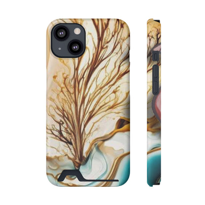 Card-Holder Phone Case — Protective Phone Case with Card Slot, Whimsical Art