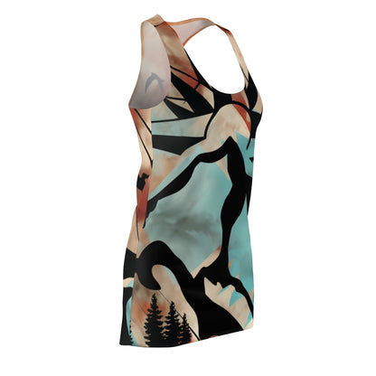 Mountain Sunrise Racerback Dress — Abstract Nature Print